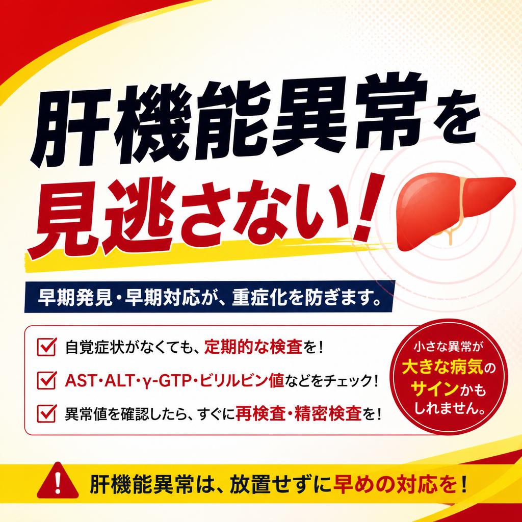 肝機能異常を見逃さない！