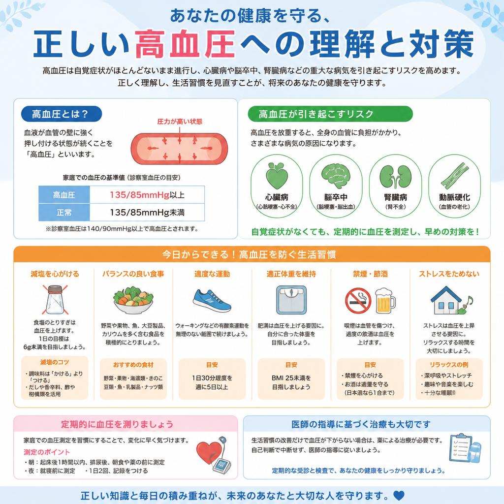 あなたの健康を守る、正しい高血圧への理解と対策
