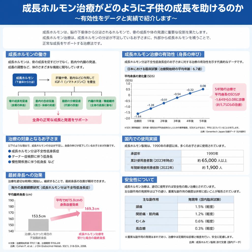 成長ホルモン治療の効果