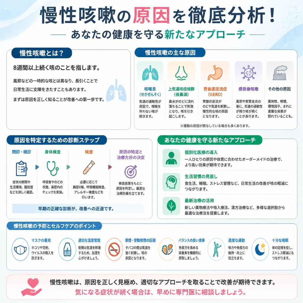 慢性咳嗽の原因を徹底分析！あなたの健康を守る新たなアプローチ