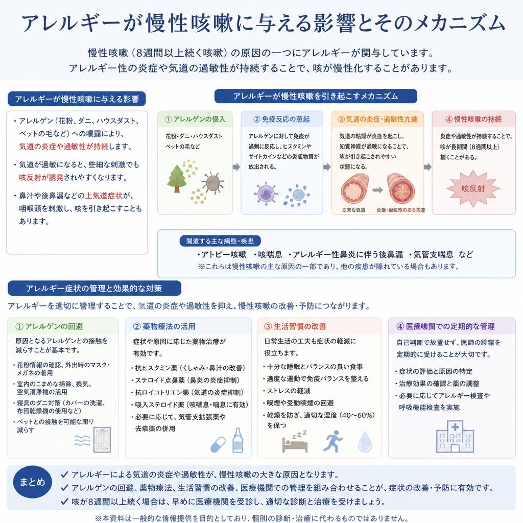 アレルギーと慢性咳嗽の関係