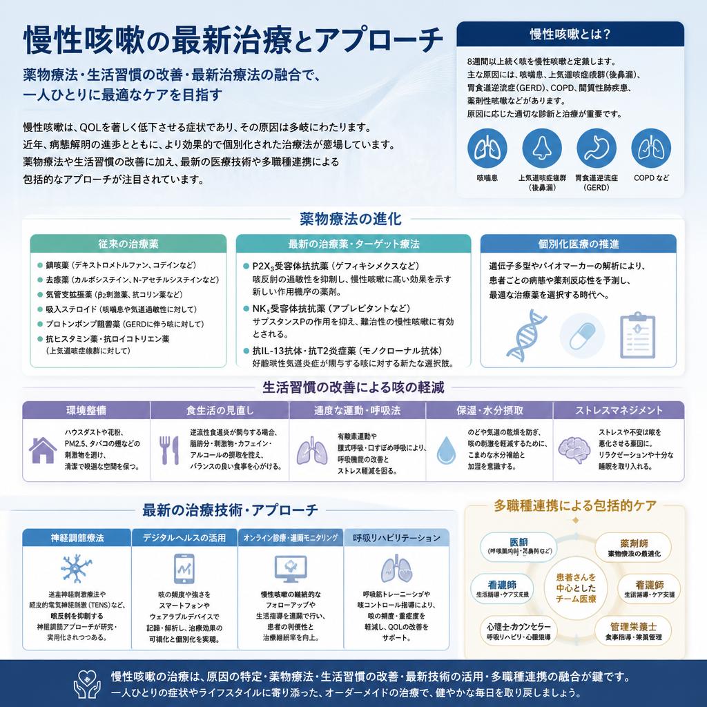 慢性咳嗽の治療法：最新のアプローチ