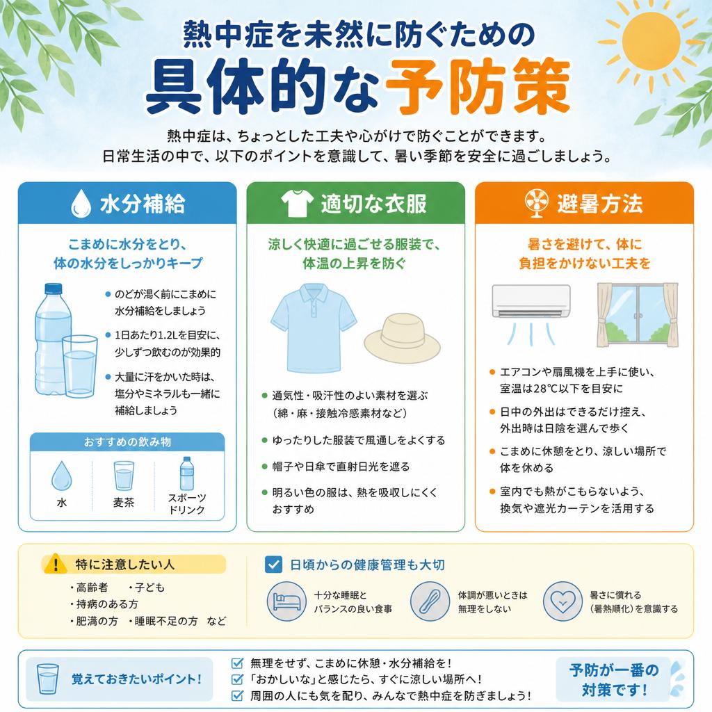熱中症の予防策