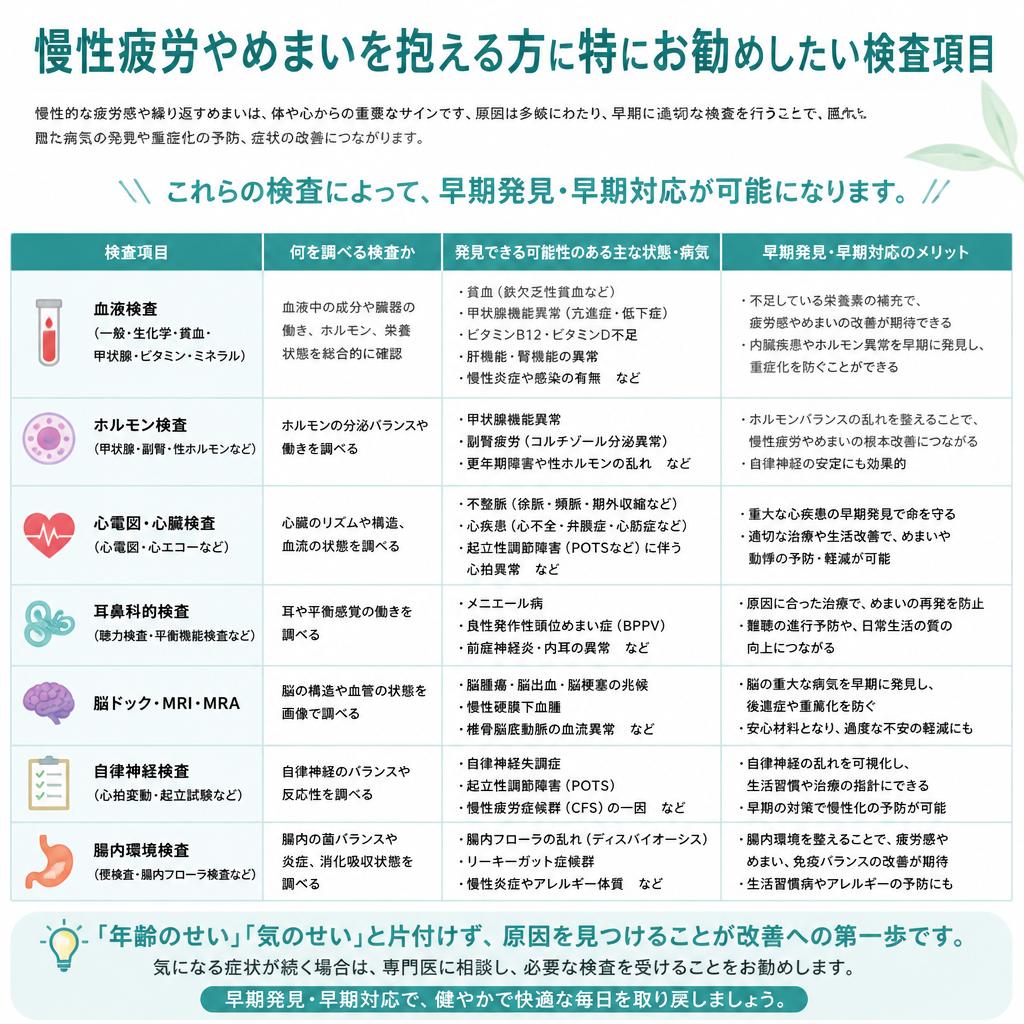お勧めの検査項目
