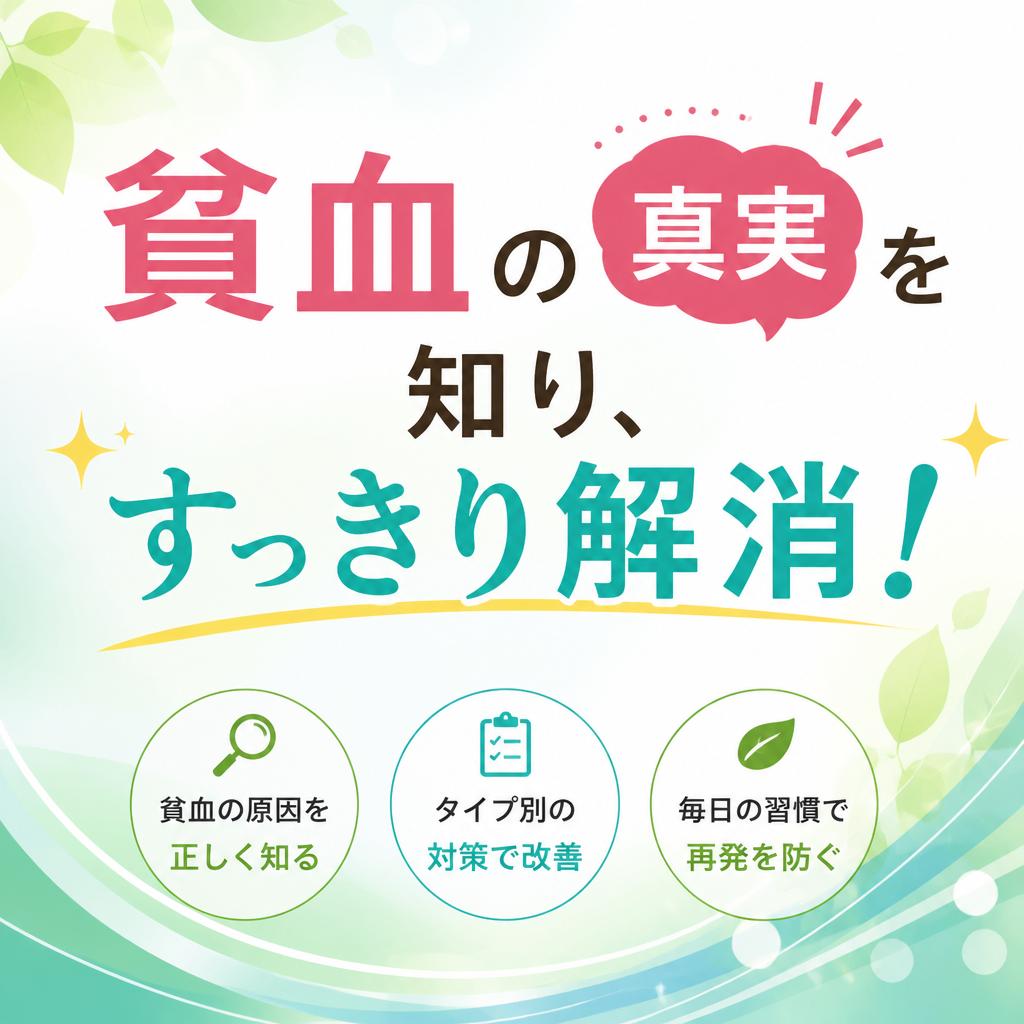 貧血の真実を知り、すっきり解消！