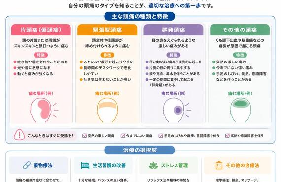 頭痛の種類を知り、自分に合った治療を見つけよう！　　　　　　　　武蔵小杉せのお内科クリニック