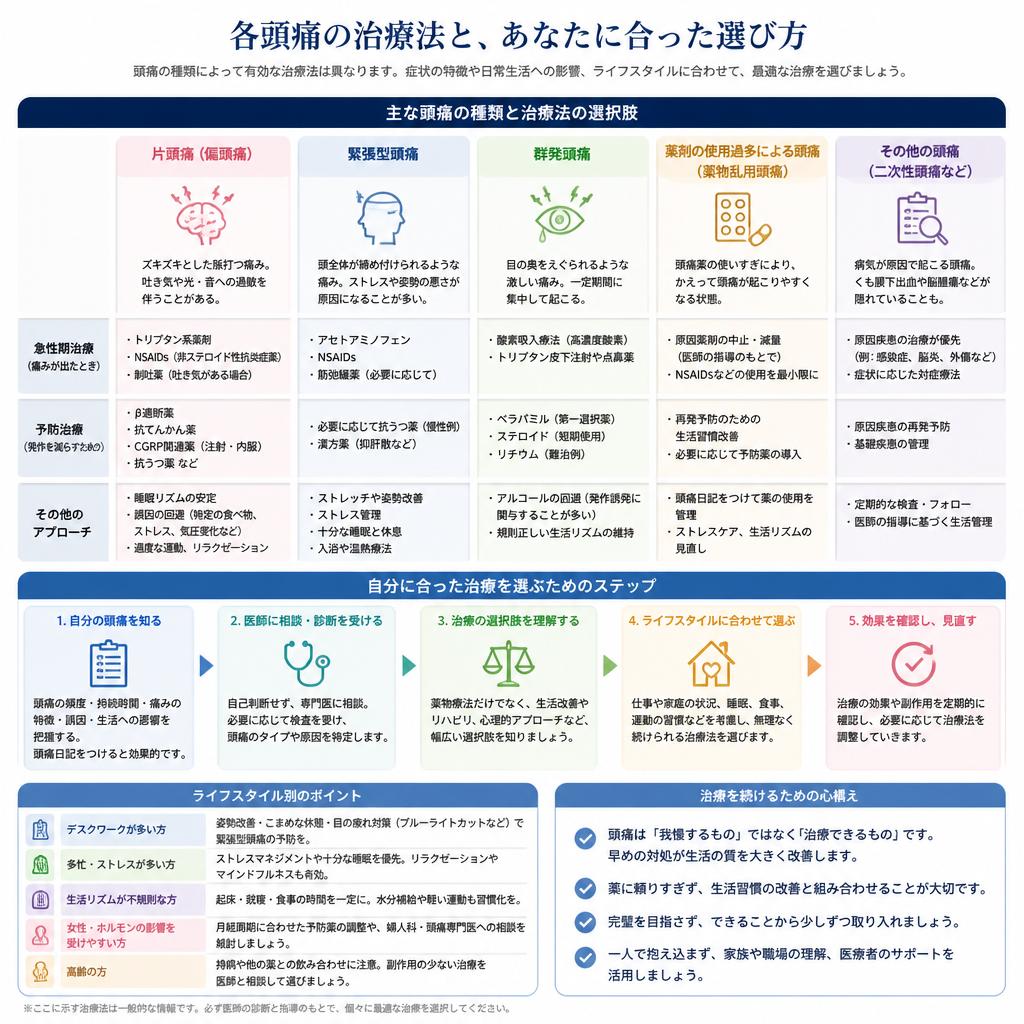 自分に合った治療法を見つけるために