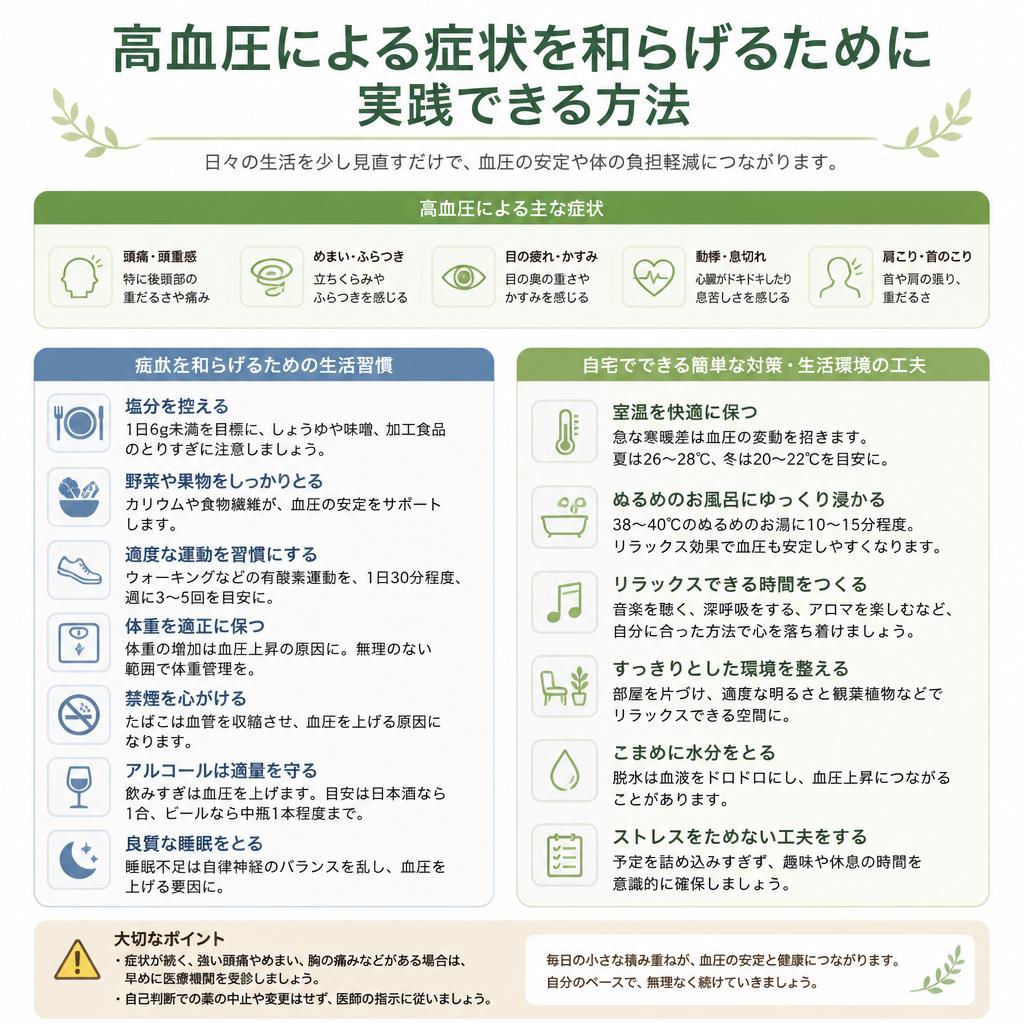 症状を緩和するための具体的なアプローチ