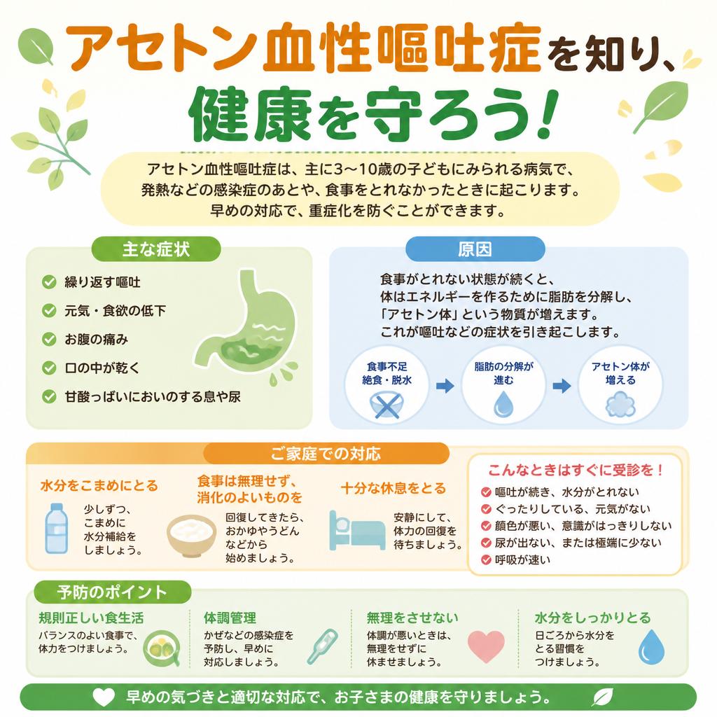 アセトン血性嘔吐症を知り、健康を守ろう！