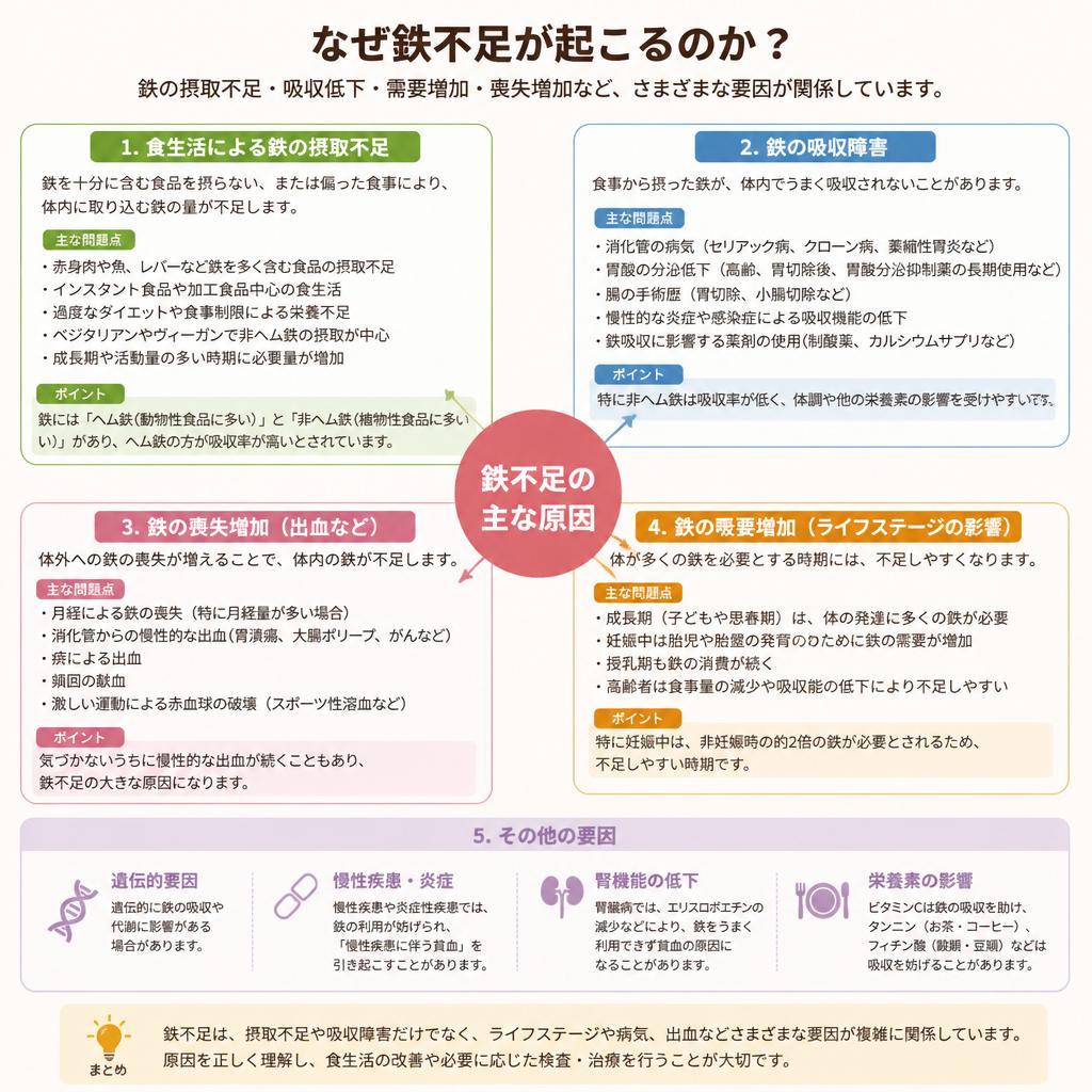 2. 潜在性鉄不足の原因