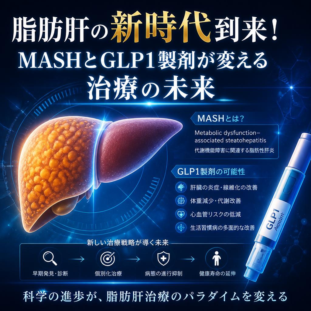 脂肪肝の新時代到来！MASHとGLP1製剤が変える治療の未来