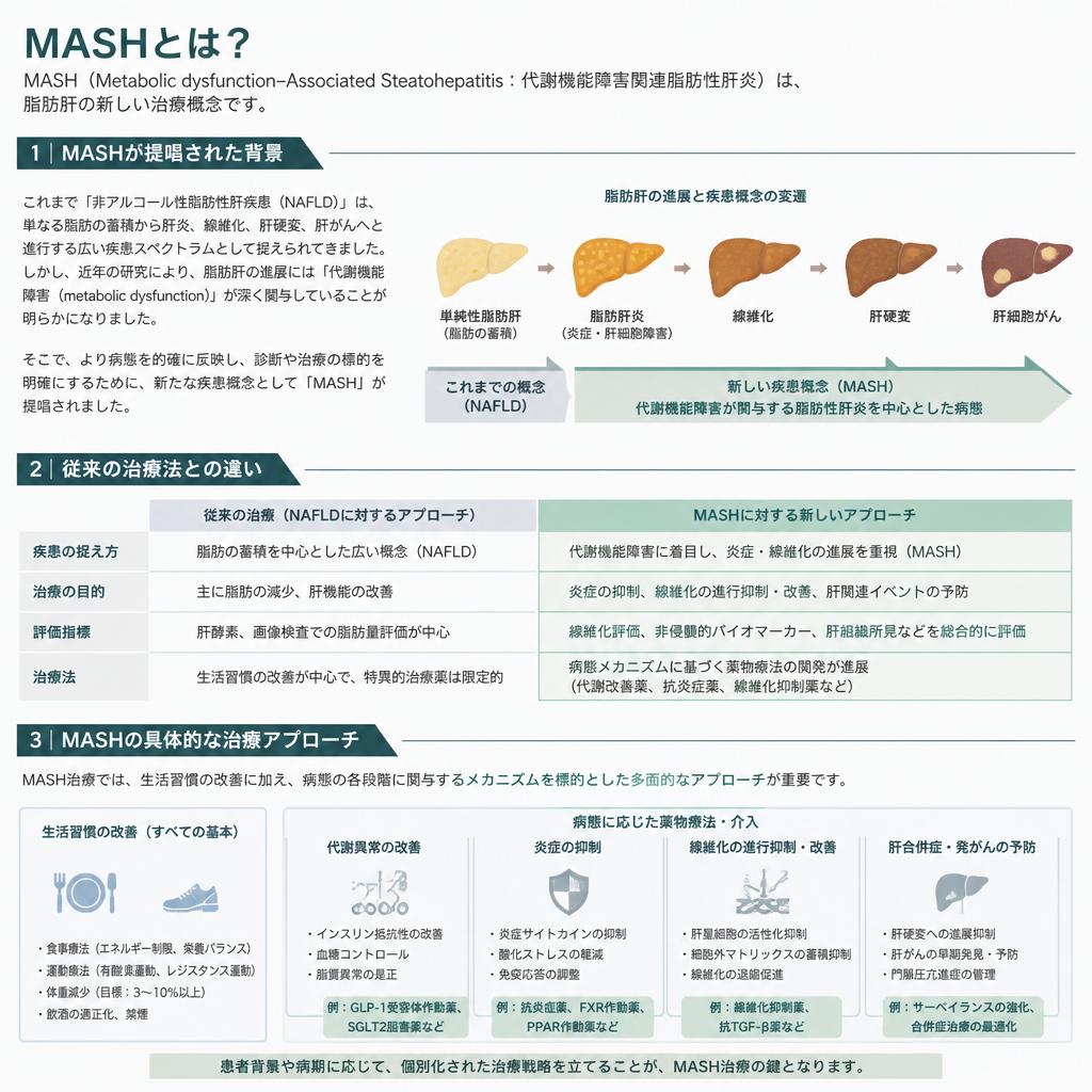 MASH（脂肪肝疾患）の新しい概念
