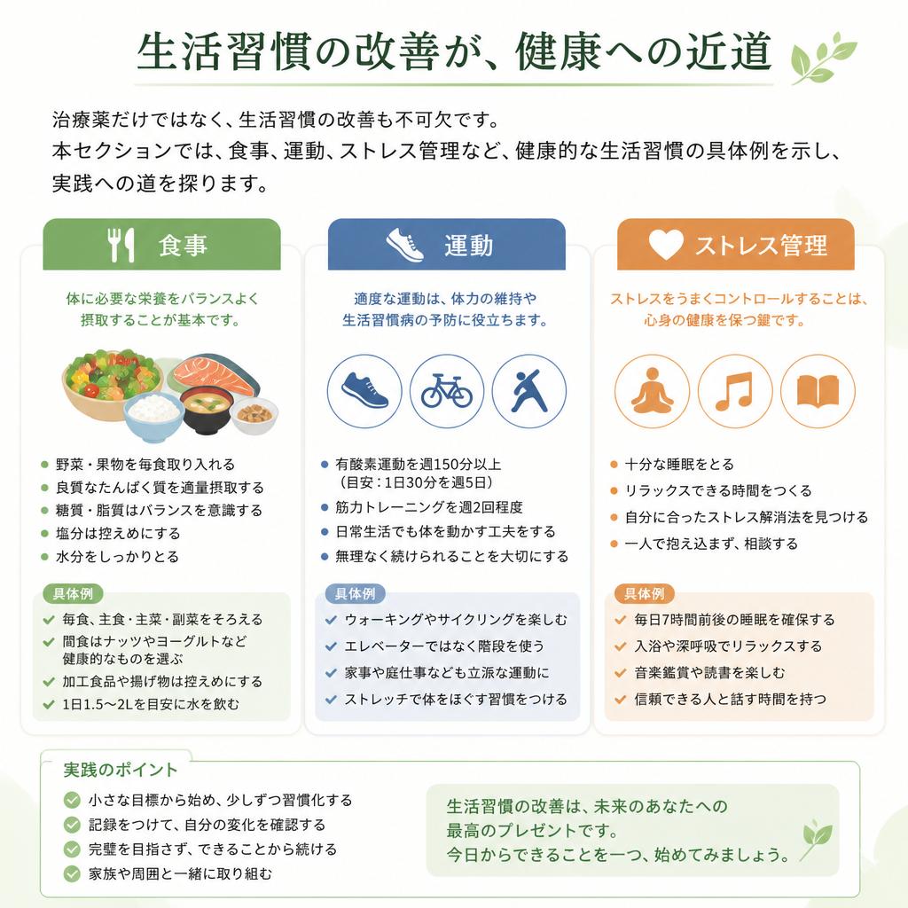 脂肪肝治療における生活習慣の重要性