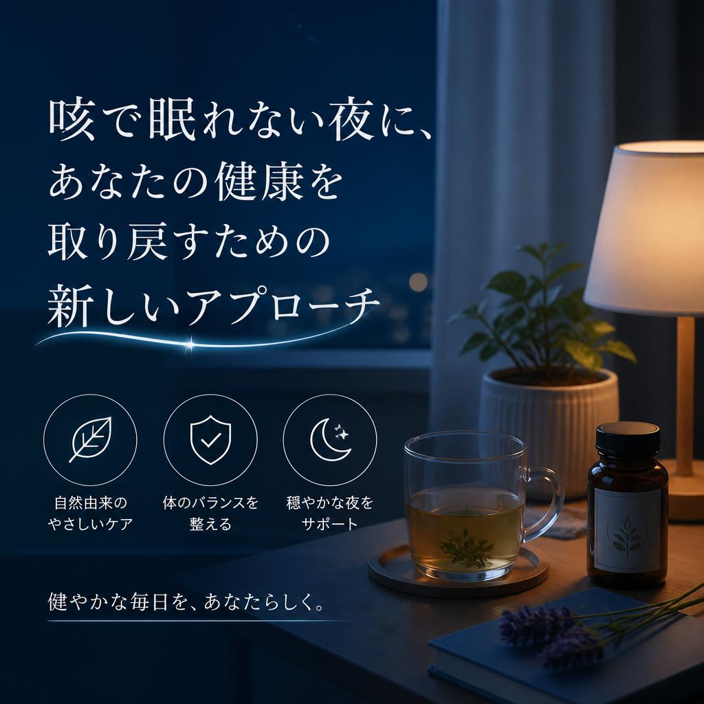 咳で眠れない夜に、あなたの健康を取り戻すための新しいアプローチ