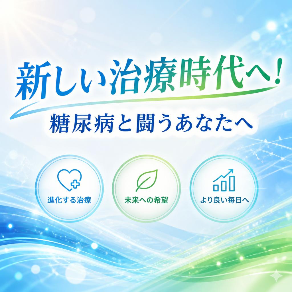 新しい治療時代へ！糖尿病と闘うあなたへ