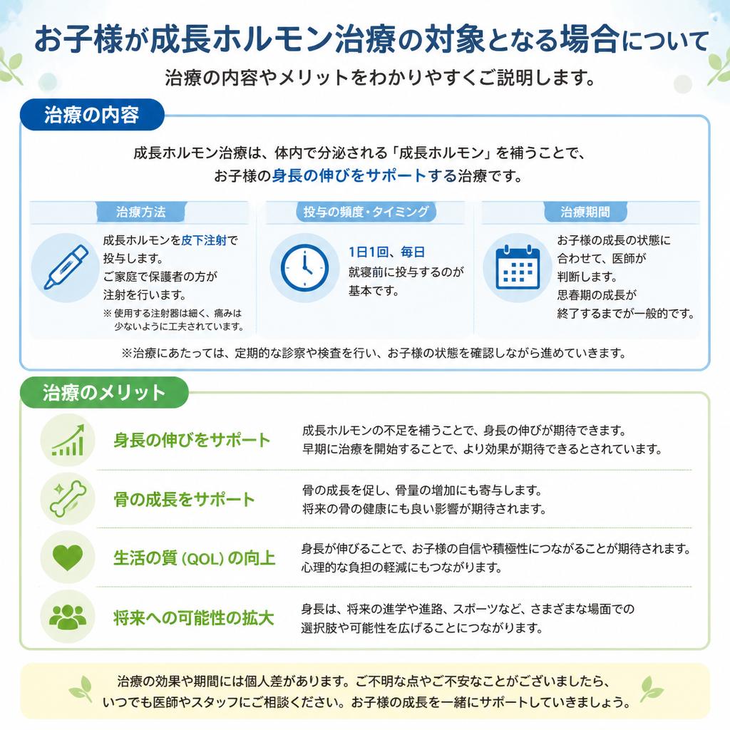 成長ホルモン治療の可能性
