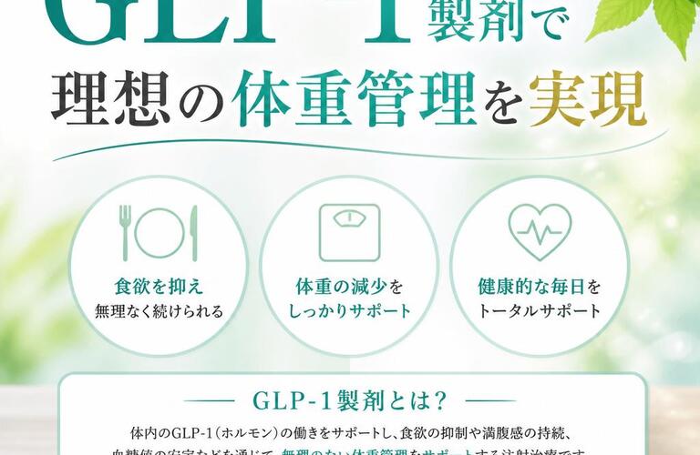 GLP-1製剤で理想の体重管理を実現　　　　　　　　　　　　武蔵小杉せのお内科クリニック