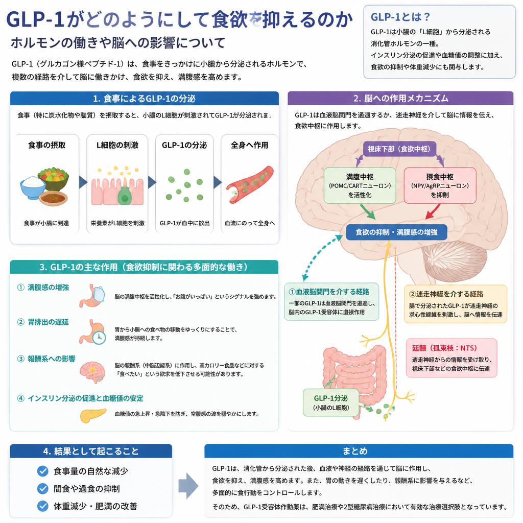 食欲抑制のメカニズム