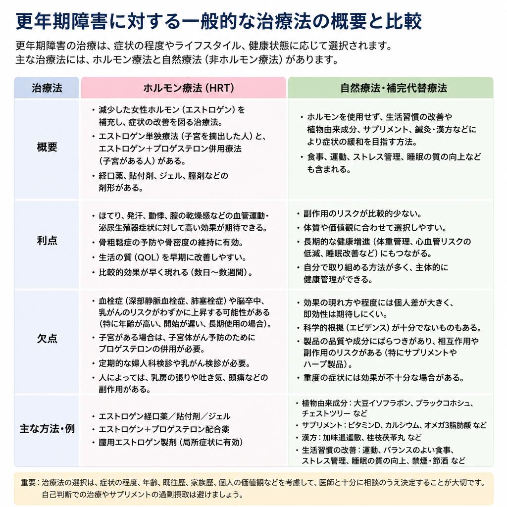 治療方法の選択肢