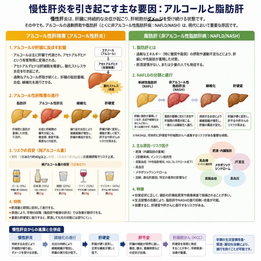 慢性肝炎の原因