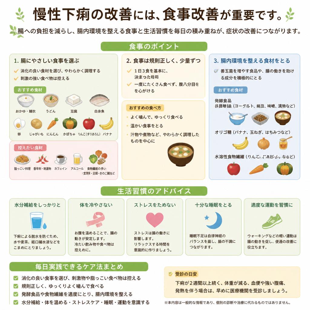 効果的なケア法: 食事の見直しと生活習慣の改善
