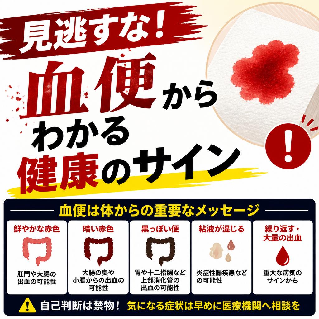 見逃すな！血便からわかる健康のサイン