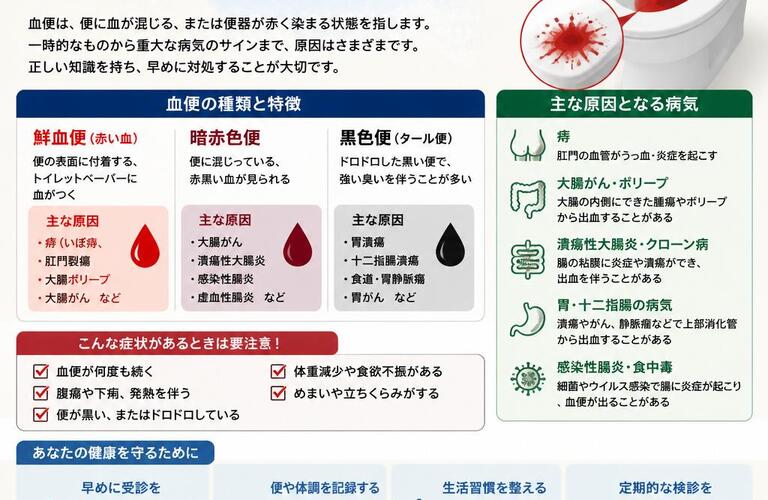 血便の正体は？あなたの健康を守るために知っておくべきこと　　　　　武蔵小杉せのお内科クリニック