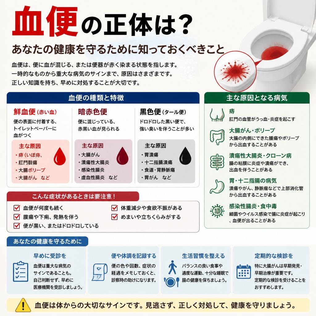 血便の正体は？あなたの健康を守るために知っておくべきこと