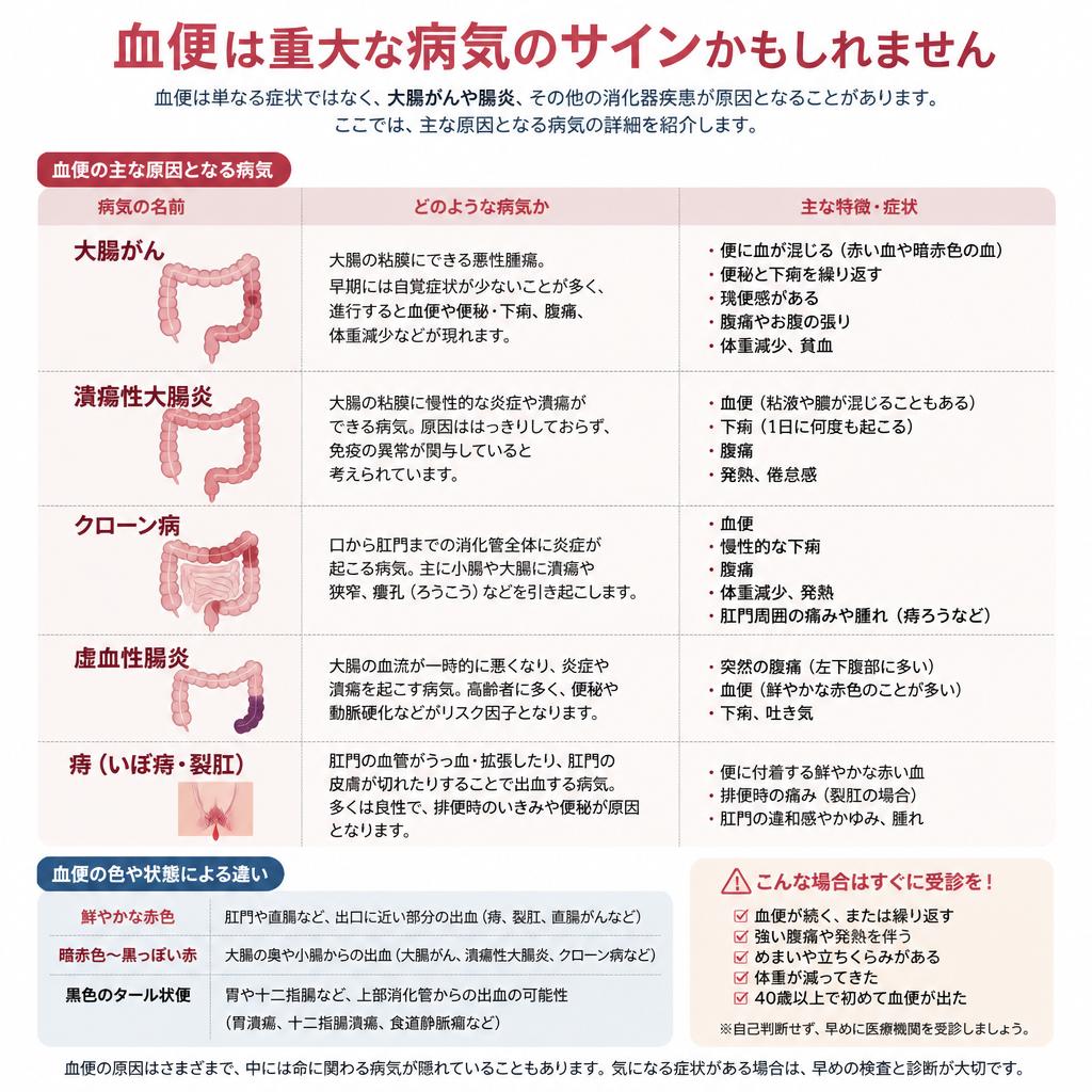 血便の背後に潜む病気