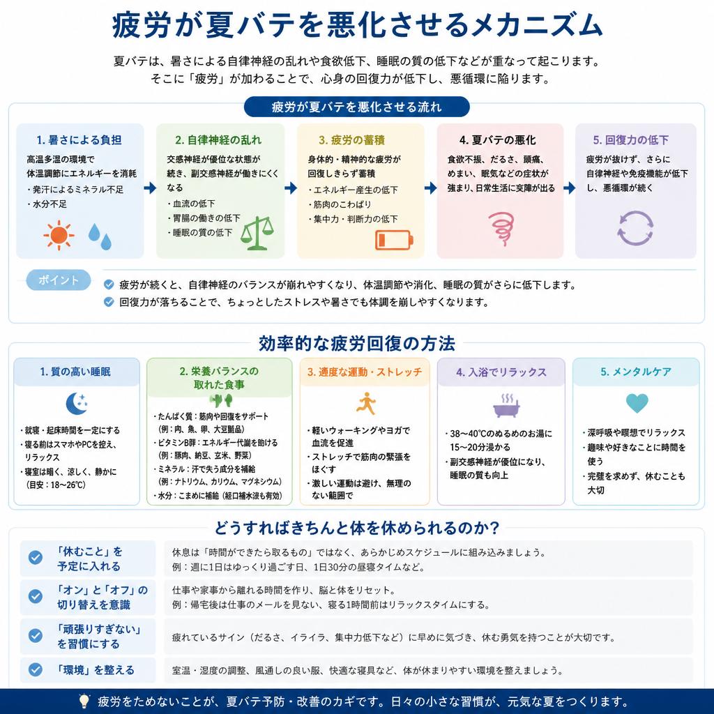 4. 夏バテと疲労回復の関係
