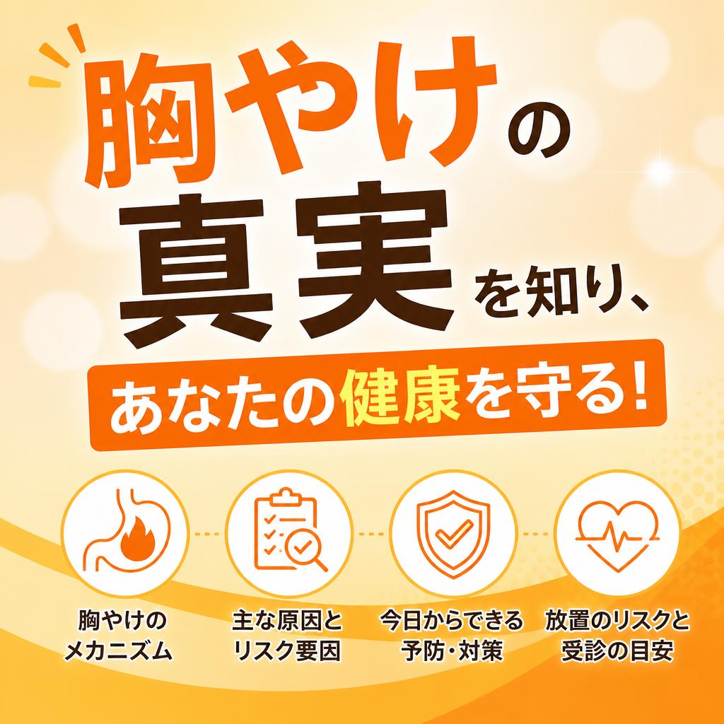 胸やけの真実を知り、あなたの健康を守る！