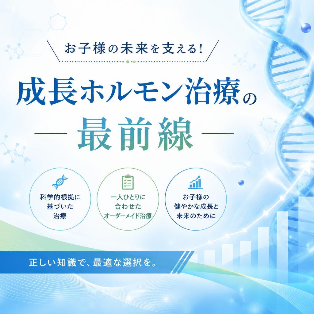 お子様の未来を支える！成長ホルモン治療の最前線