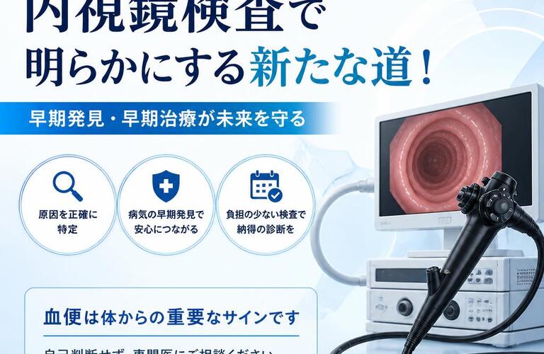 血便の恐れを感じたら、内視鏡検査で明らかにする新たな道！　　　　　　武蔵小杉せのお内科クリニック