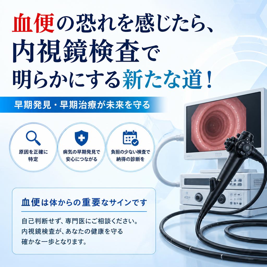 血便の恐れを感じたら、内視鏡検査で明らかにする新たな道！