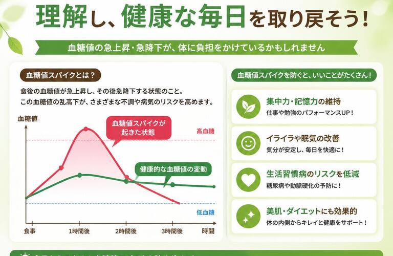 血糖値スパイクを理解し、健康な毎日を取り戻そう！　　　　　　　　武蔵小杉せのお内科クリニック