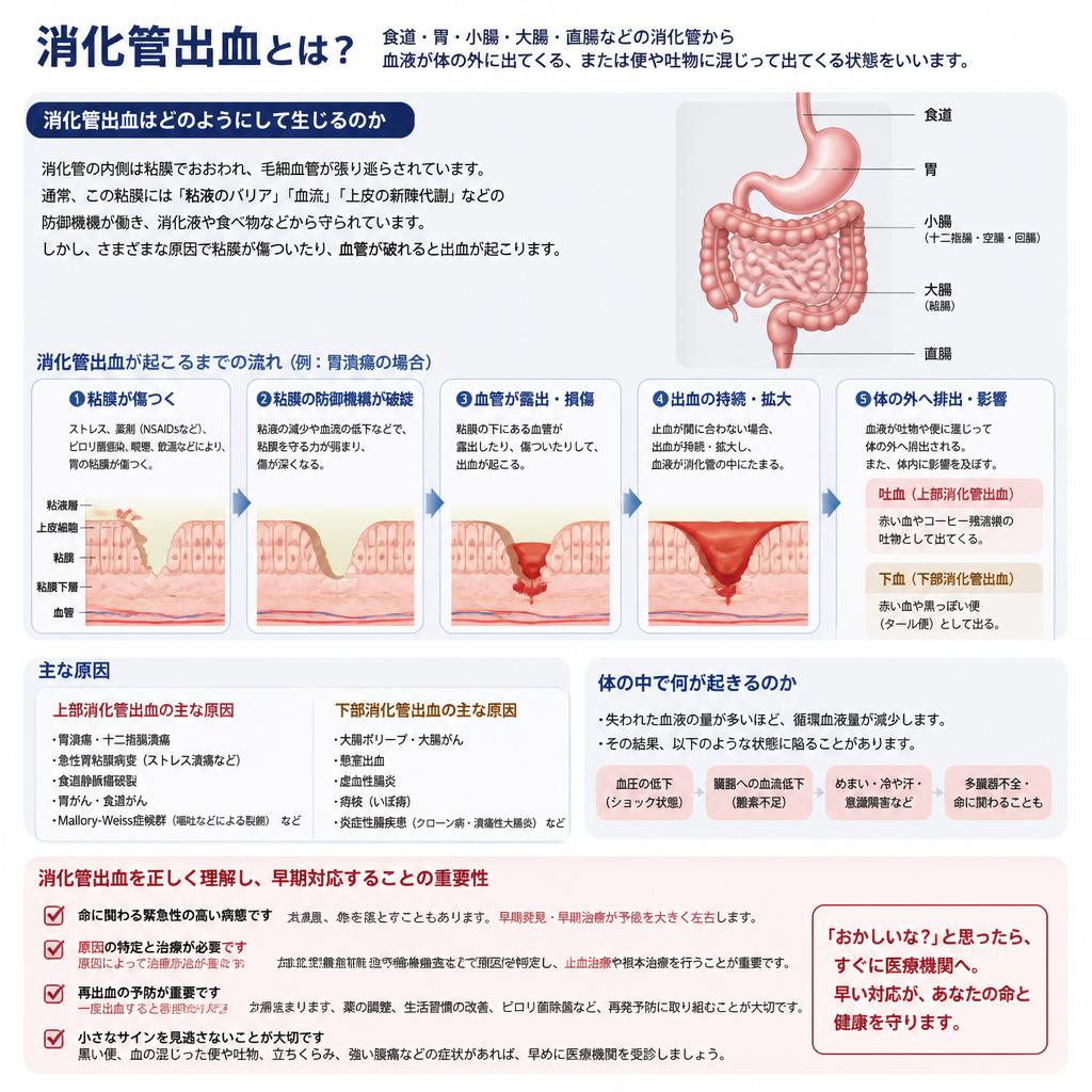 2. 消化管出血のメカニズムを理解する