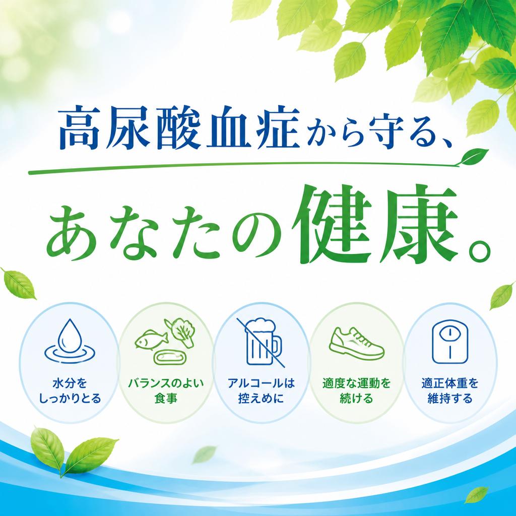 高尿酸血症から守る、あなたの健康。
