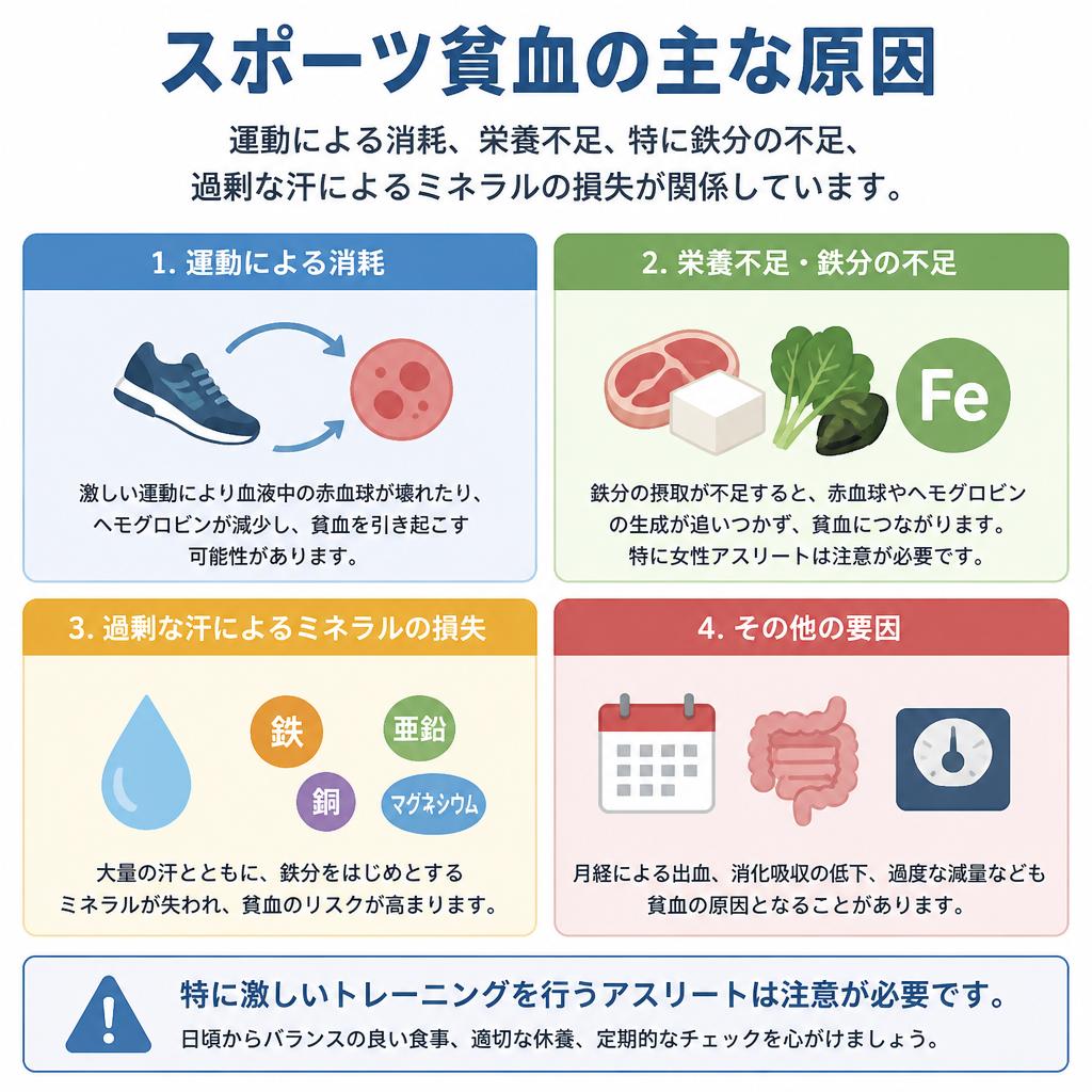 スポーツ貧血の原因