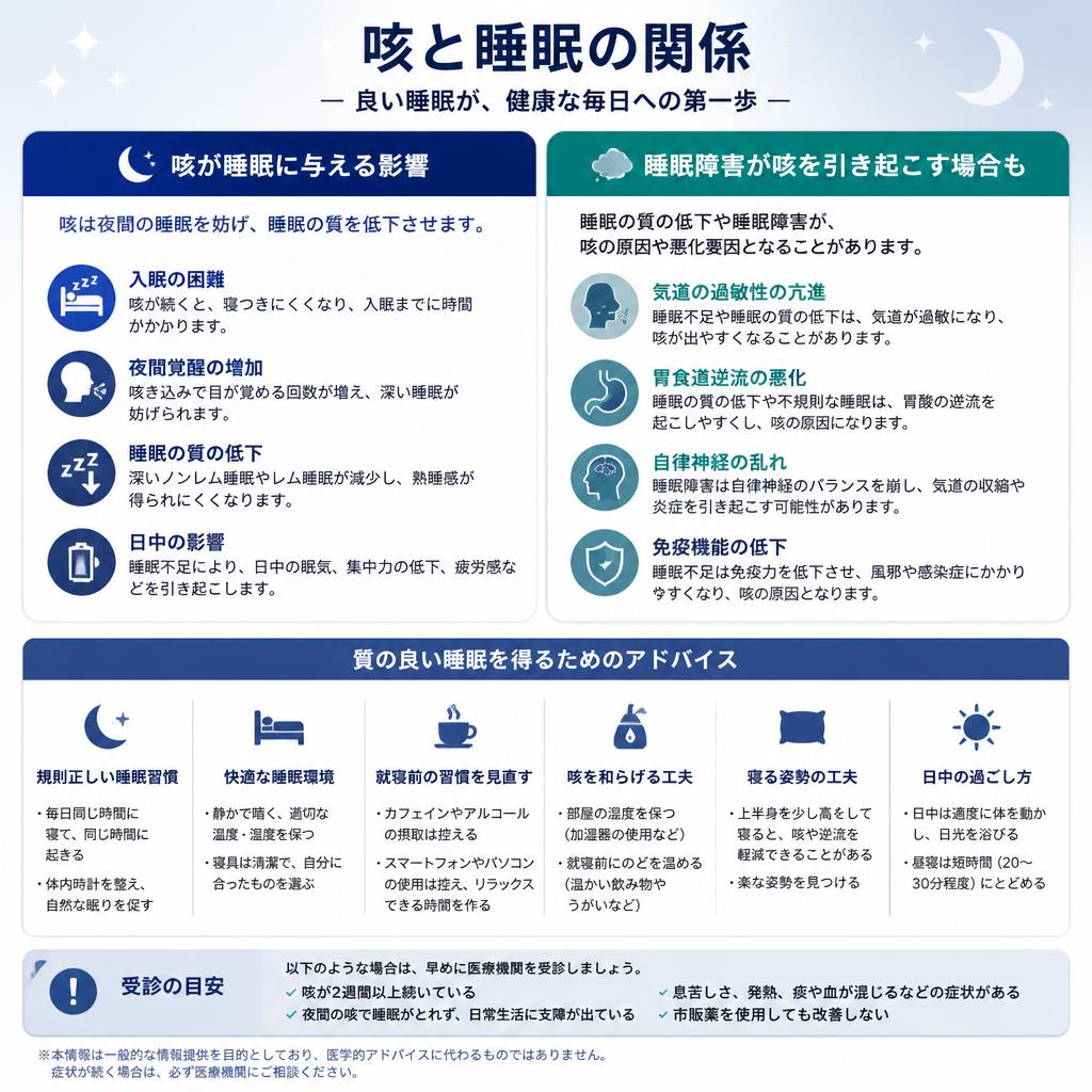 睡眠障害と咳の関係