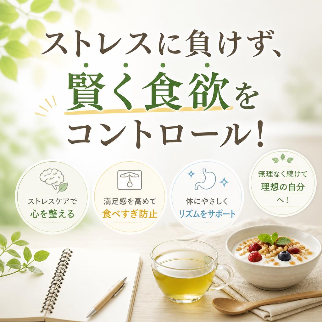 ストレスに負けず、賢く食欲をコントロール！