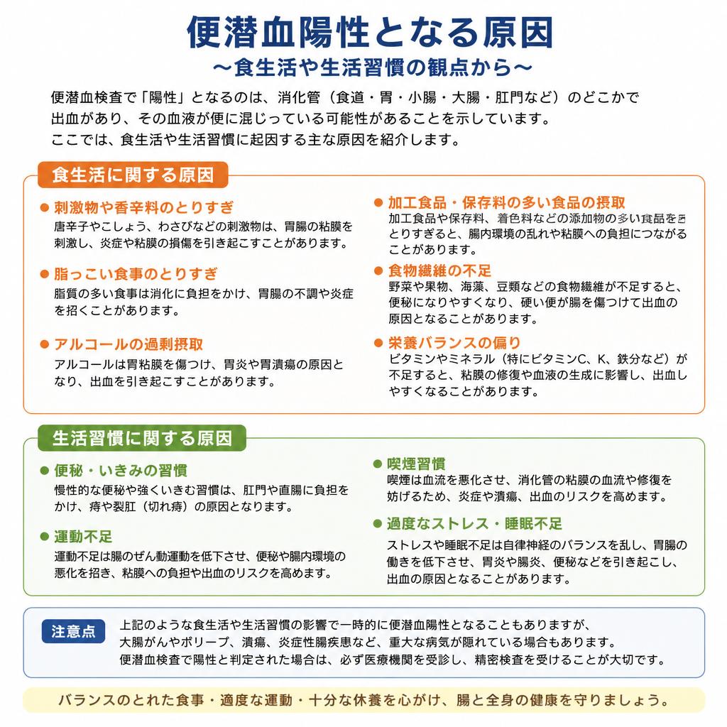 便潜血陽性の原因