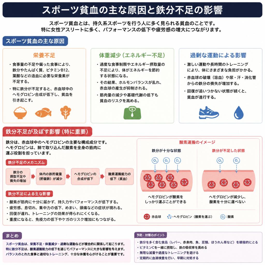 スポーツ貧血の原因