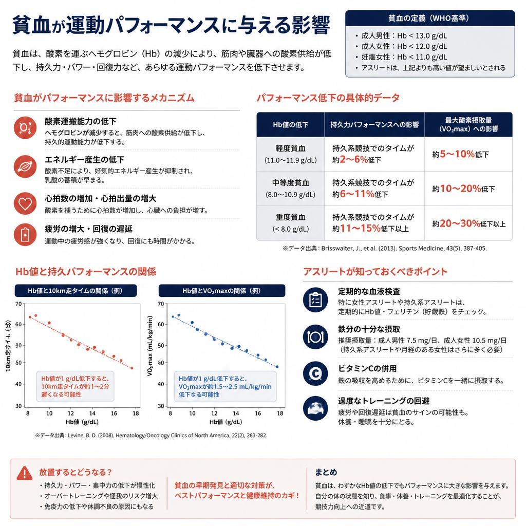 運動パフォーマンスへの影響