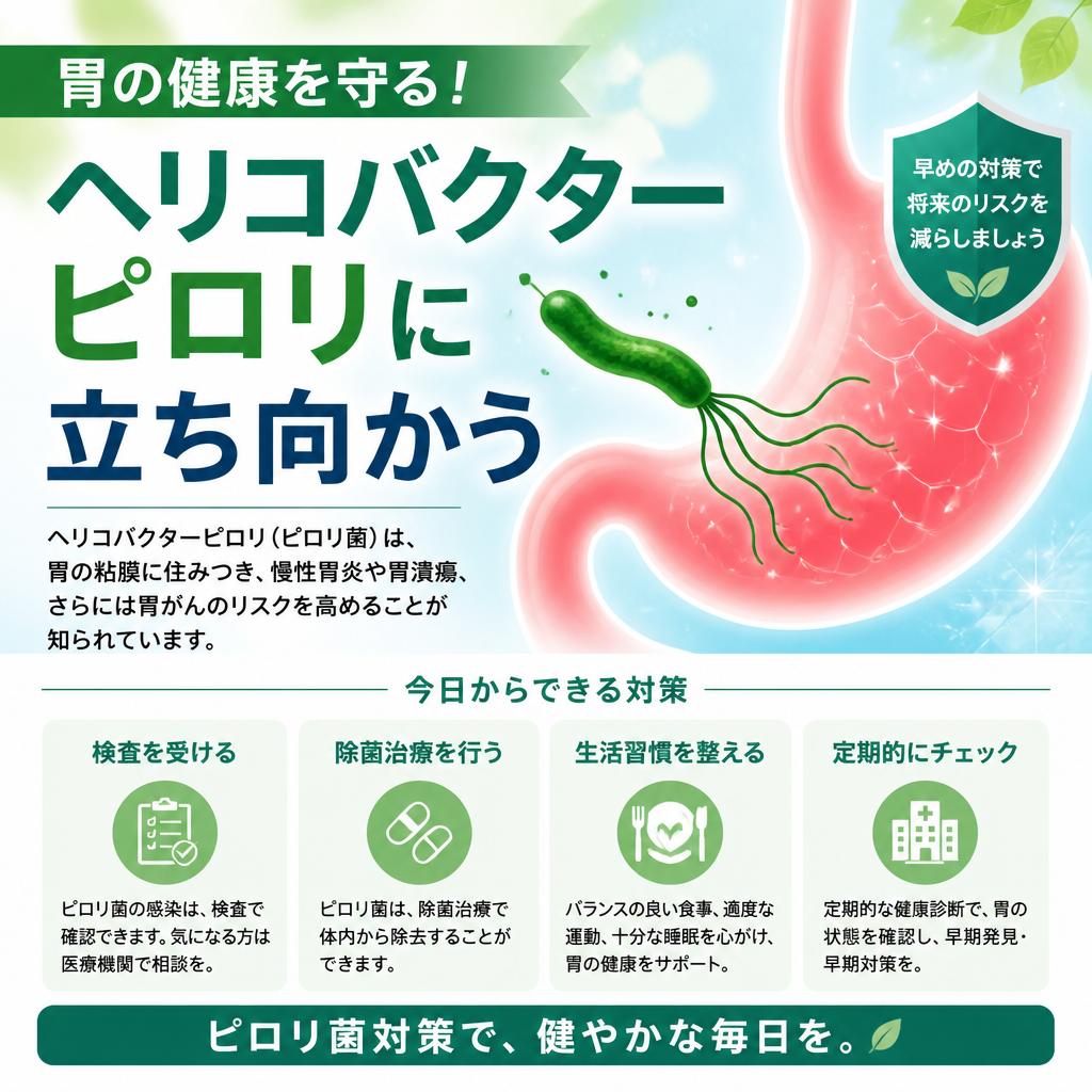 胃の健康を守る！ヘリコバクターピロリに立ち向かう