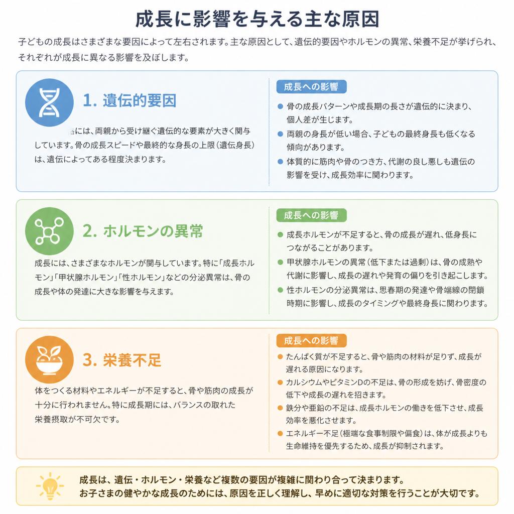 小児低身長の原因を知ろう