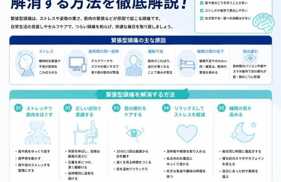 頭痛に悩まされるあなたへ。緊張型頭痛を解消する方法を徹底解説！　　　　　　武蔵小杉せのお内科クリニック