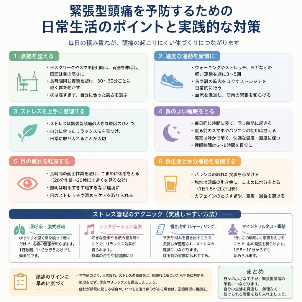 日常生活でできる予防法