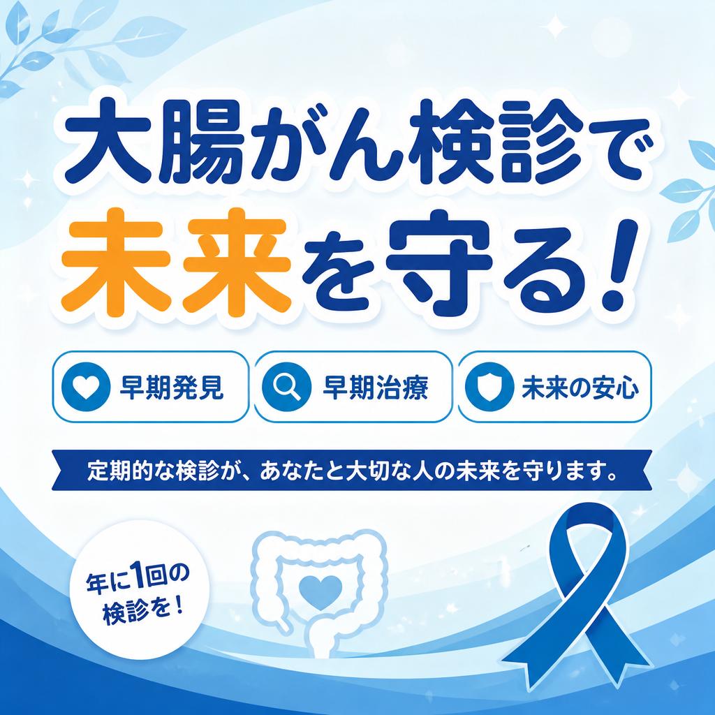 大腸がん検診で未来を守る！