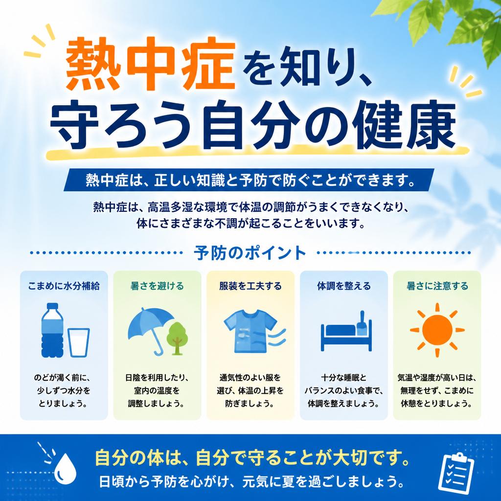 熱中症を知り、守ろう自分の健康