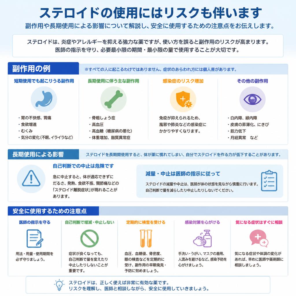 ステロイド使用のリスク